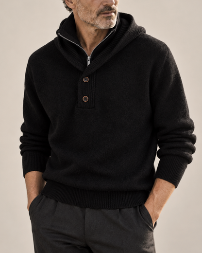 Maglione a collo alto con cappuccio Philip