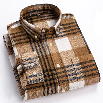 Camicia in flanella di cotone Rothwell Premium