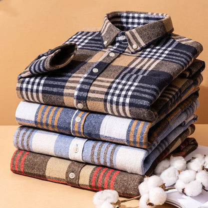 Camicia in flanella di cotone Rothwell Premium