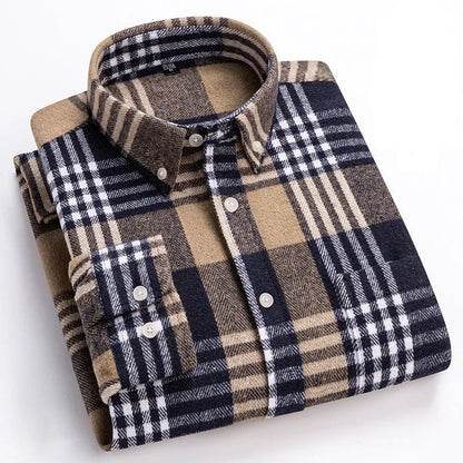 Camicia in flanella di cotone Rothwell Premium
