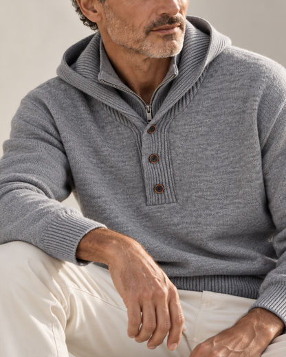 Maglione a collo alto con cappuccio Philip