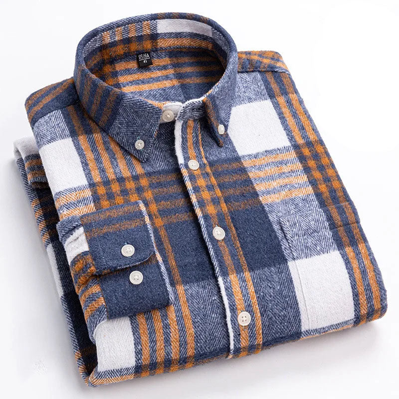 Camicia in flanella di cotone Rothwell Premium