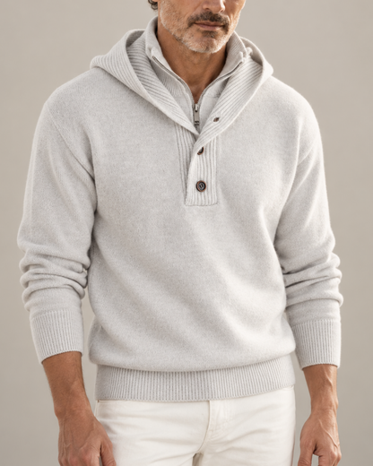 Maglione a collo alto con cappuccio Philip