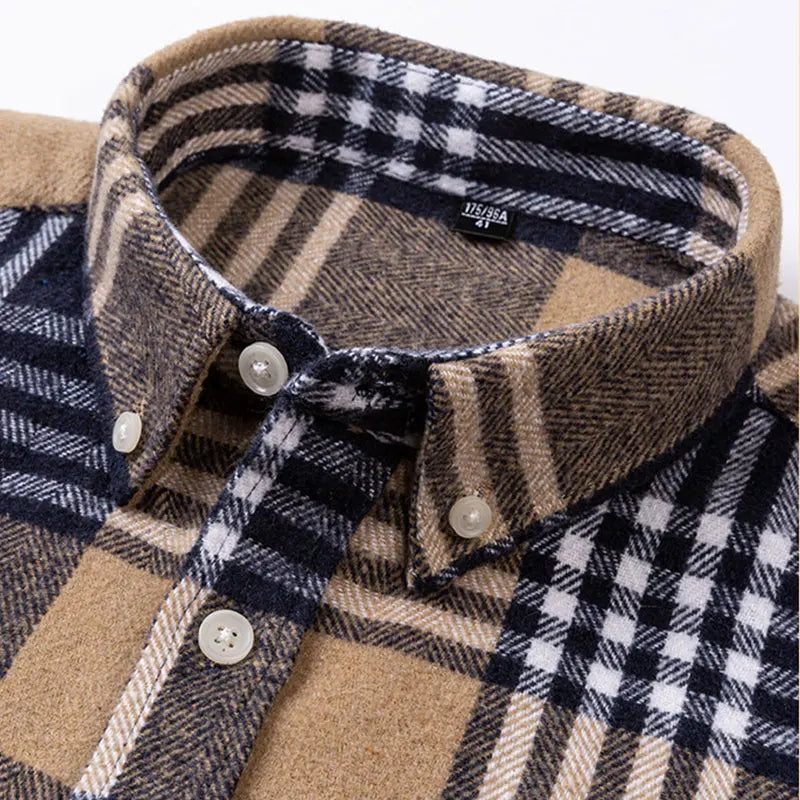 Camicia in flanella di cotone Rothwell Premium