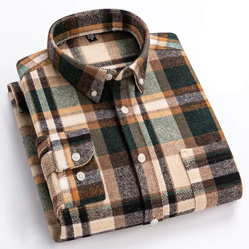 Camicia in flanella di cotone Rothwell Premium