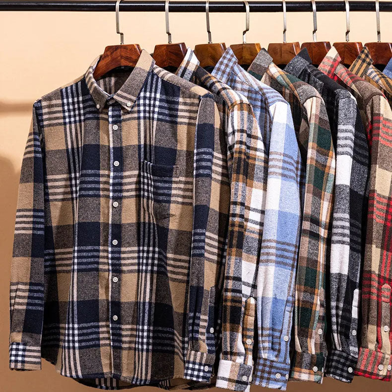 Camicia in flanella di cotone Rothwell Premium
