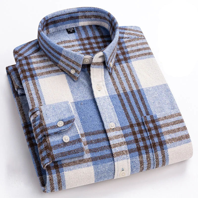 Camicia in flanella di cotone Rothwell Premium