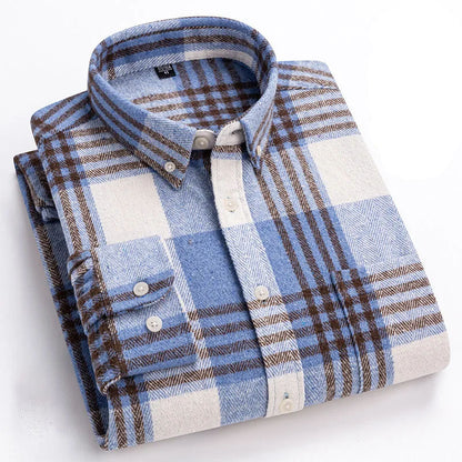 Camicia in flanella di cotone Rothwell Premium