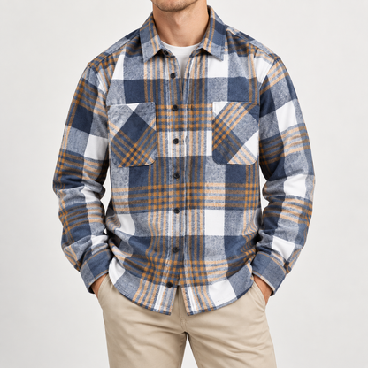 Camicia in flanella di cotone Rothwell Premium
