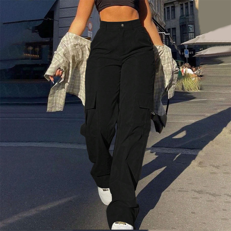 Pantaloni cargo eleganti e aderenti da donna