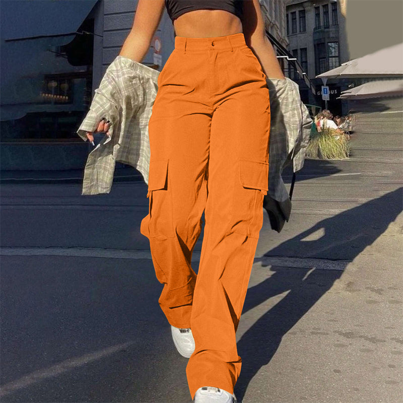 Pantaloni cargo eleganti e aderenti da donna