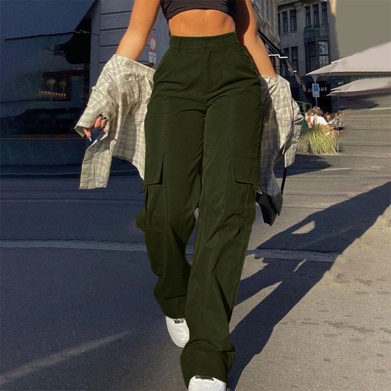 Pantaloni cargo eleganti e aderenti da donna