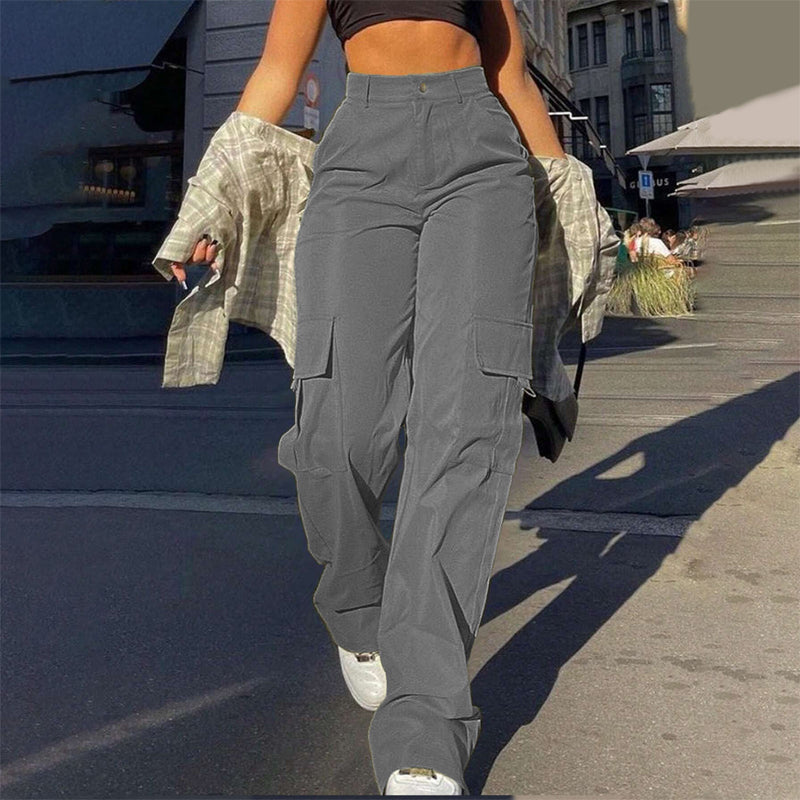 Pantaloni cargo eleganti e aderenti da donna