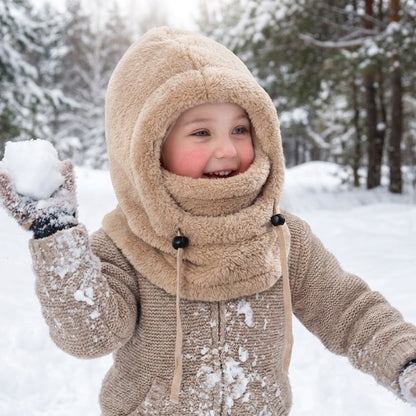 Cappuccio da ciclismo termico e antivento per bambini