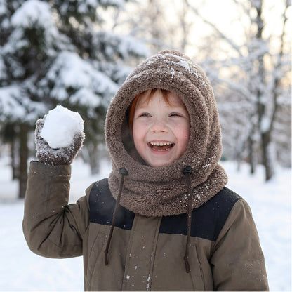 Cappuccio da ciclismo termico e antivento per bambini