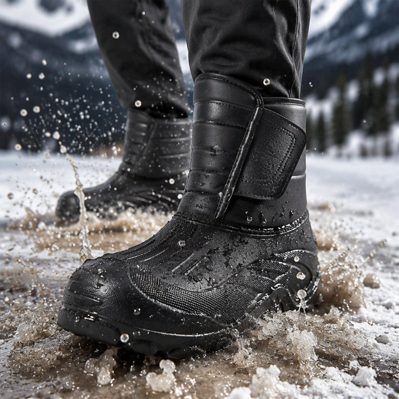 Stivali da neve impermeabili unisex con fodera in peluche