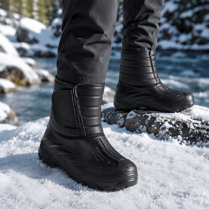 Stivali da neve impermeabili unisex con fodera in peluche